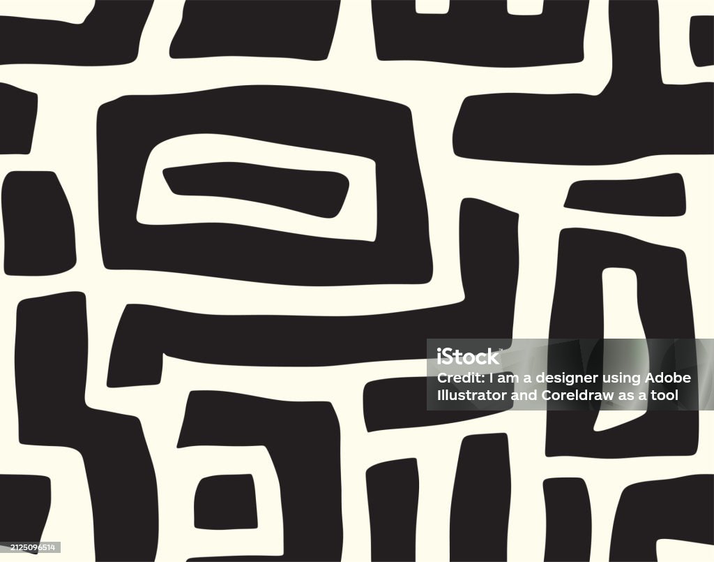 Abstract Pg Abstract Geometric Square Seamless Pattern Stock Illustration ...