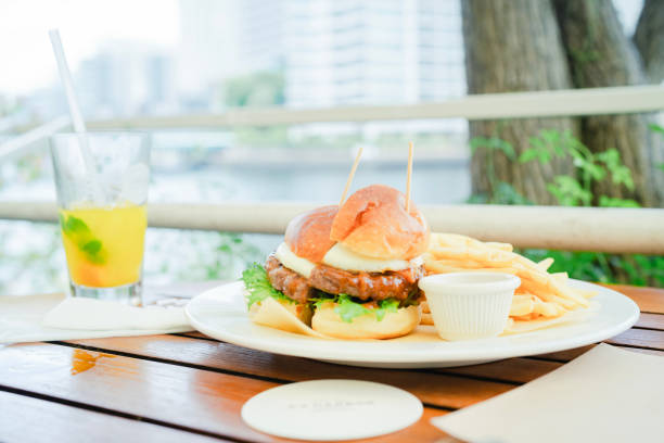 Delicious lunch by the sea