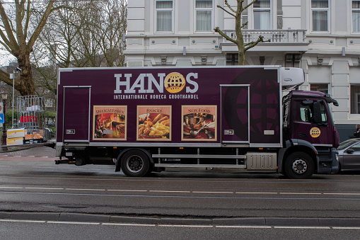 Hanos Company Truck At Amsterdam The Netherlands 23-3-2024