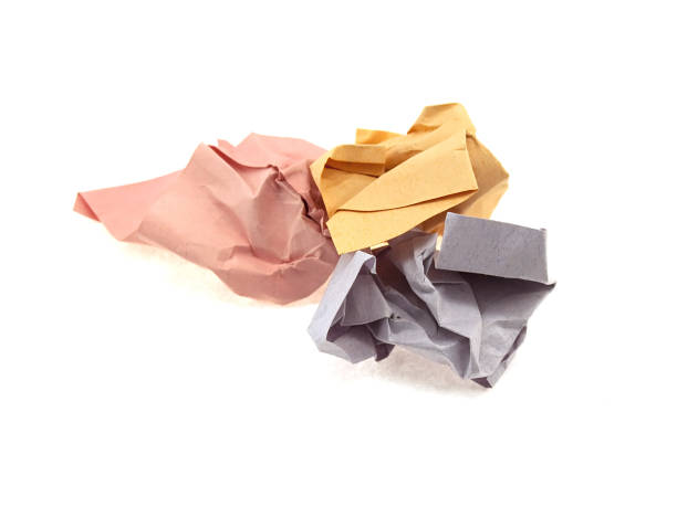 istock Pink yellow and the grey crumpled sheets 2125132304