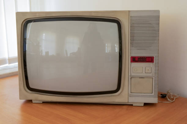 istock Old TV isolated on white background 2125165330