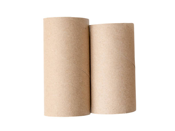 istock Front view of tissue paper core isolated on white background with clipping path 2125181570