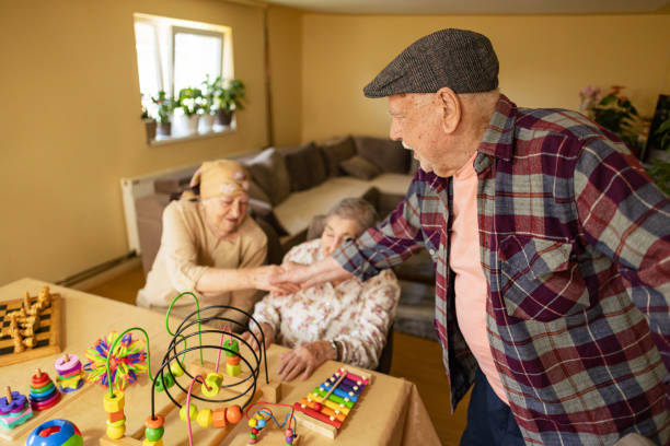 istock Elderly Chess Game in Nursing Home 2125212709