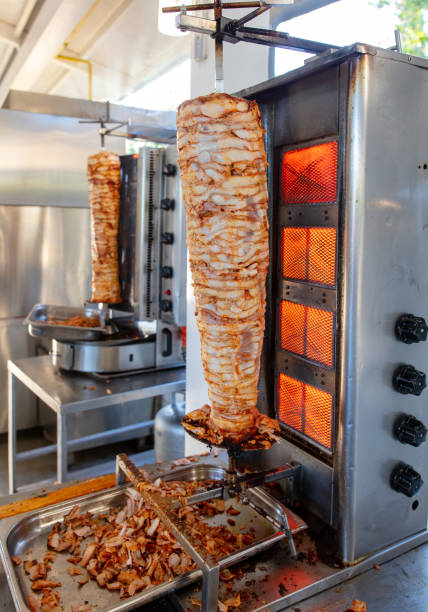 istock Meat is grilled in Turkey. Shawarma 2125214846