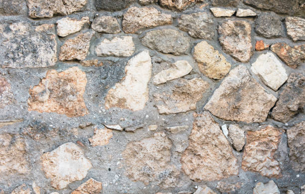 istock Old ancient bricks on the wall of the house as an abstract background. Texture 2125234773