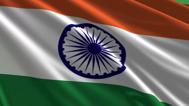 Indian Flag loop 4K