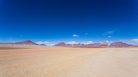 Bolivian landscape, Salvador Dali desert view. Beautiful Bolivia