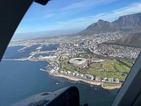 Harbour of Cape Town from above