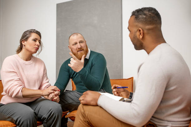 istock Marriage Counsellor working with a couple on appointment 2125637624