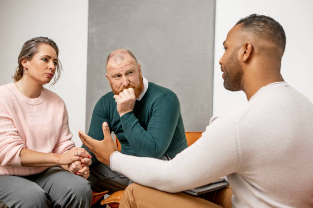 istock Marriage Counsellor working with a couple on appointment 2125637625
