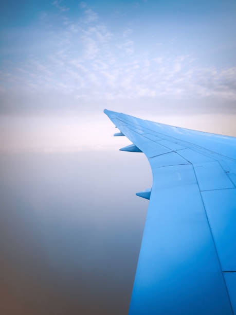istock Airplane Wing High in the Sky 2125729837
