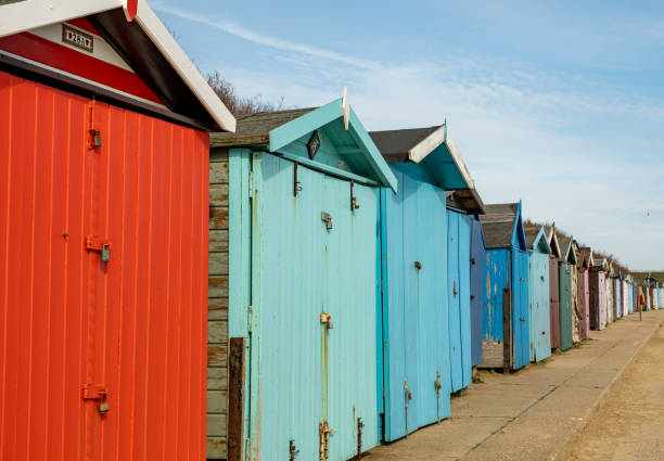 istock A row of wooden beach huts 2125793240