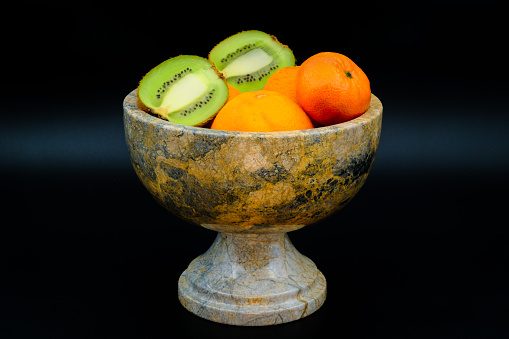 An expensive marble bowl with natural patterns