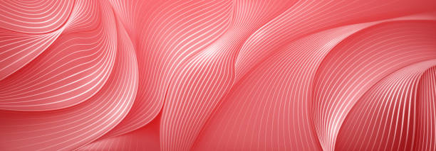 istock Abstract background of curved striped surfaces 2125897960