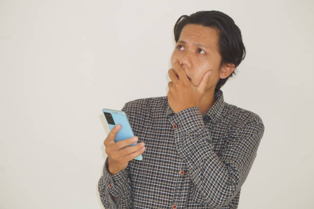 istock Young asian man a black shirt 2125900549