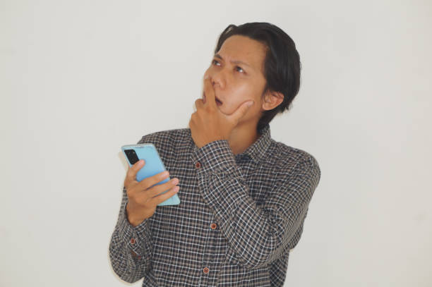 istock Young asian man a black shirt 2125901060