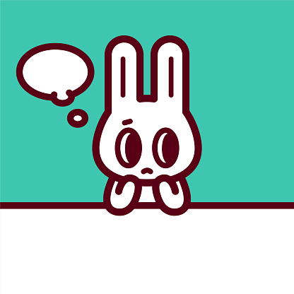 Animal Characters Vector Art Illustration
A cute bunny sitting at the table with a sad expression, hands on the chin, head leaning on hand, looking to the right side.