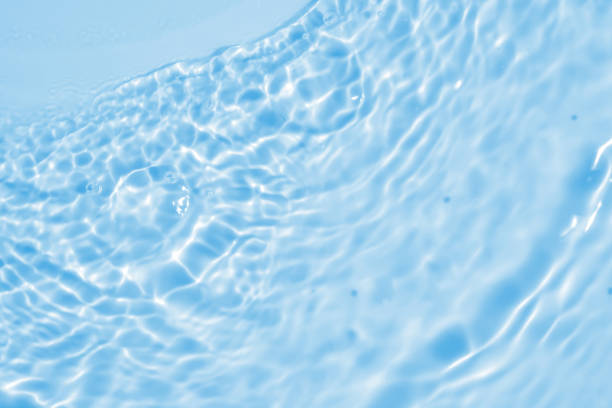 istock Abstract transparent water shadow surface texture natural ripple on blue background 2126214909