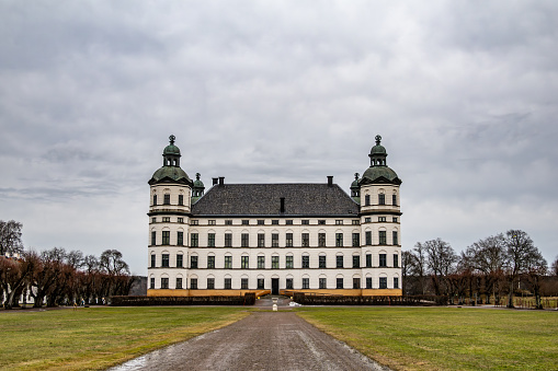 Skokloster, Sweden The Skokloster Swedish Baroque castle in the winter built in 1676 by Carl Gustaf Wrangel.
