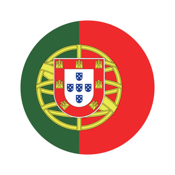 istock Portugal flag. Button flag icon. Standard color. Round button icon. The circle icon. Computer illustration. Digital illustration. Vector illustration. 2126489329