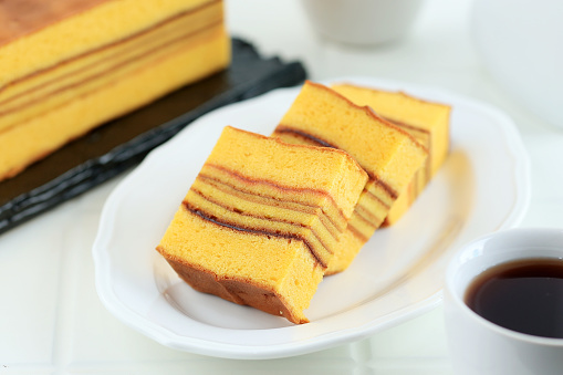 Lapis Philipine or Legit Filipin, Thousand Layer Cake with Sponge Cake.