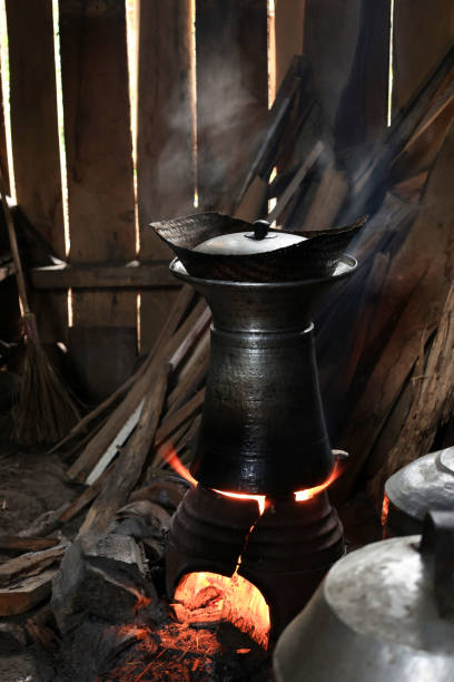 istock Steam Rice in Indonesian Traditional Kitchen 2126507482