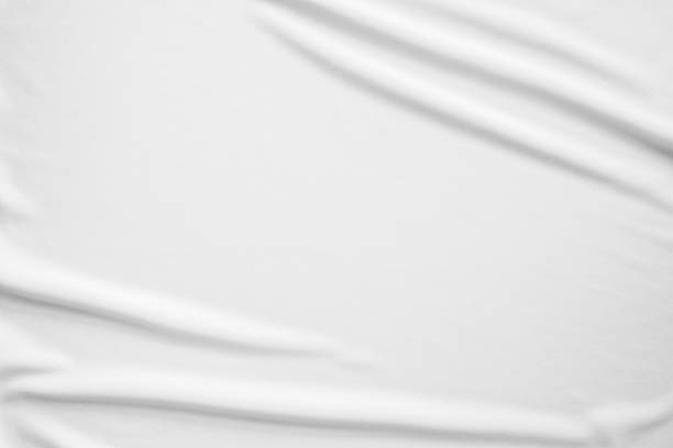 istock White silk fabric abstract background.  White linen texture background concept 2126545377