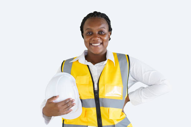 istock Portrait of female foreman. 2126675177