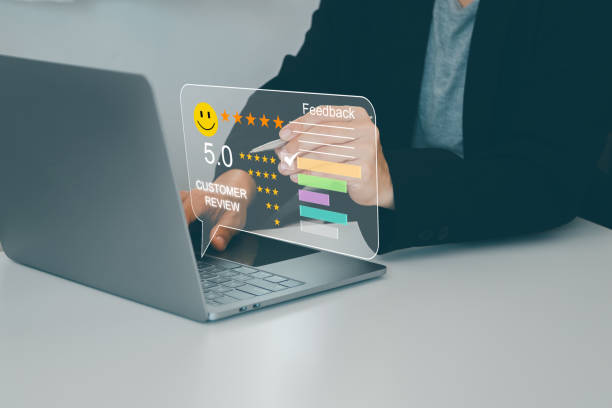 istock Customer service and feedback, CONTACT US with Ai chatbot concept, Chatbot conversation assistant. Artificial intelligence and CRM software technology, customer support call center. 2126803616