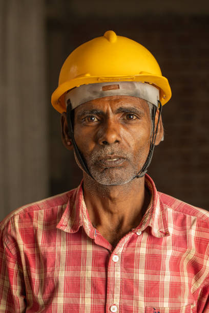 istock Portrait of senior worker in construction building 2126827033