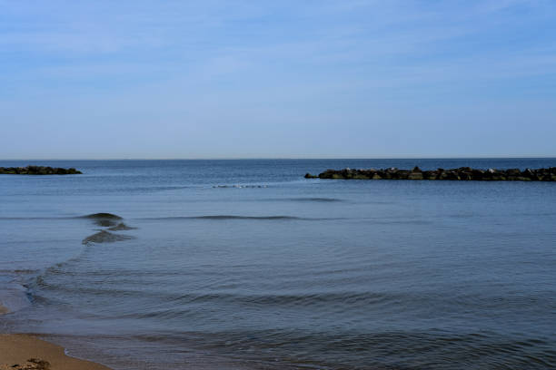 Beautiful Calm waters of the Chesapeake Bay in Norfolk, Virginia