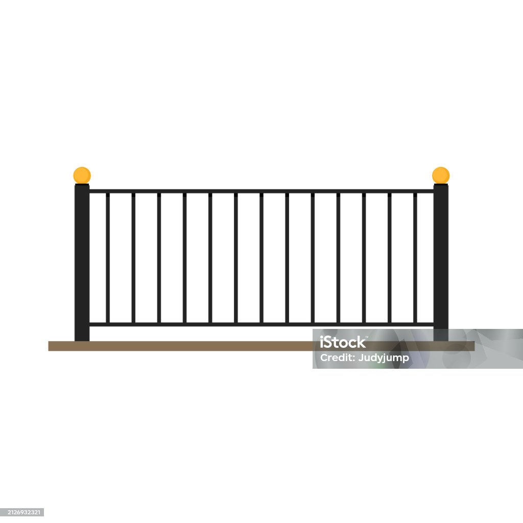Side Rails Vector Railing Vector Railing On White Background Wallpaper Free Space For ...