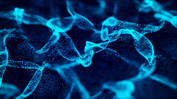 istock Abstract gradient wave of particles. Big data. Digital background. Futuristic 3d illustration. 3d rendering. 2126936962