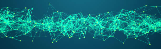 istock Network or connection. Abstract digital background of points and lines. Glowing plexus. Big data. Abstract technology science background. 3d rendering 2126939003