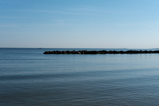 Beautiful Calm waters of the Chesapeake Bay in Norfolk, Virginia