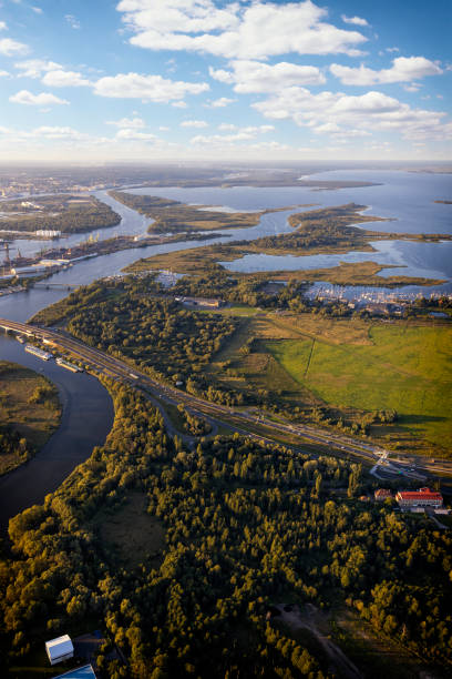 istock Aerial view of Oder river, lake Dabie and Szczecin with harbour, Poland 2126967826
