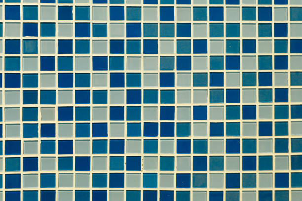 istock Blue Mosaic Tiles abstract background and texture 2127025921