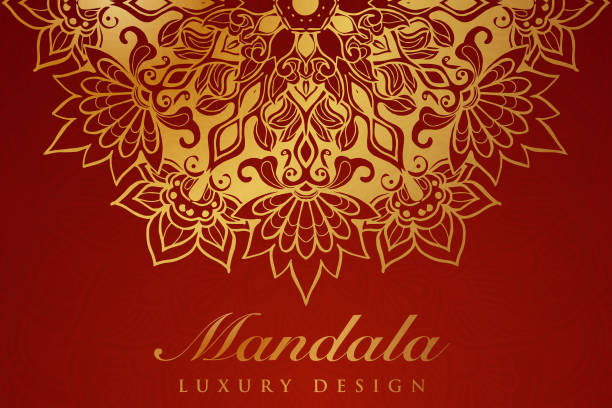 luxury mandala invitation greeting card design, circular pattern vector design, Luxurious mandala pattern background, luxury mandala invitation greeting card design, circular pattern vector design, hong kong style food stock illustrations