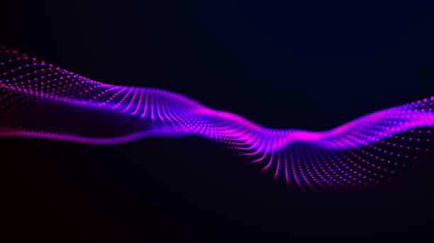 istock Technology background. Abstract digital particle wave. Futuristic dotted wave. Network connection structure. 3D rendering. 2127071473
