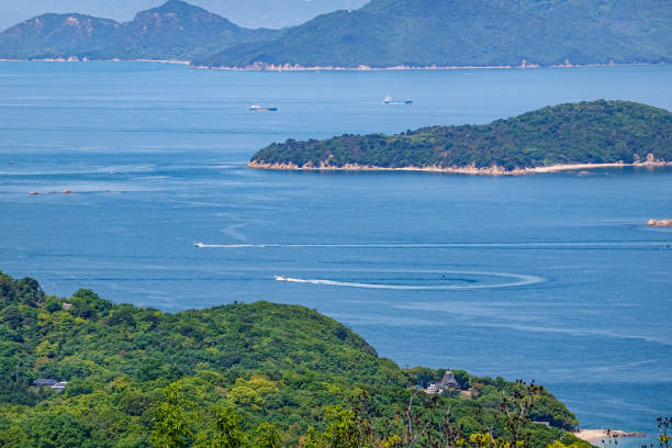 Aji Ryuozan Park overlooking the Seto Inland Sea