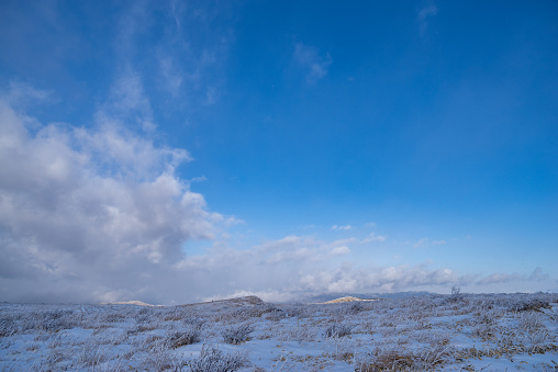 Kirigamine, a plateau with beautiful snowy scenery