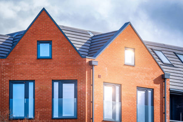 istock New aparments building construction site in england uk. 2127215655