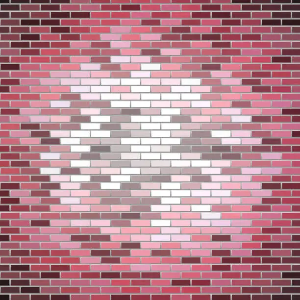 Vector illustration of Brick wall illustration