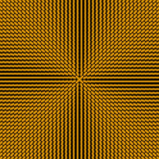 Vector illustration of Full frame matrix of squares, rotating gradient