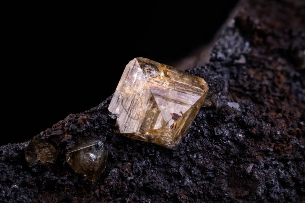 istock rare Wardite crystal from Rapid Creek, Dawson, Yukon, Canada. 2127304711