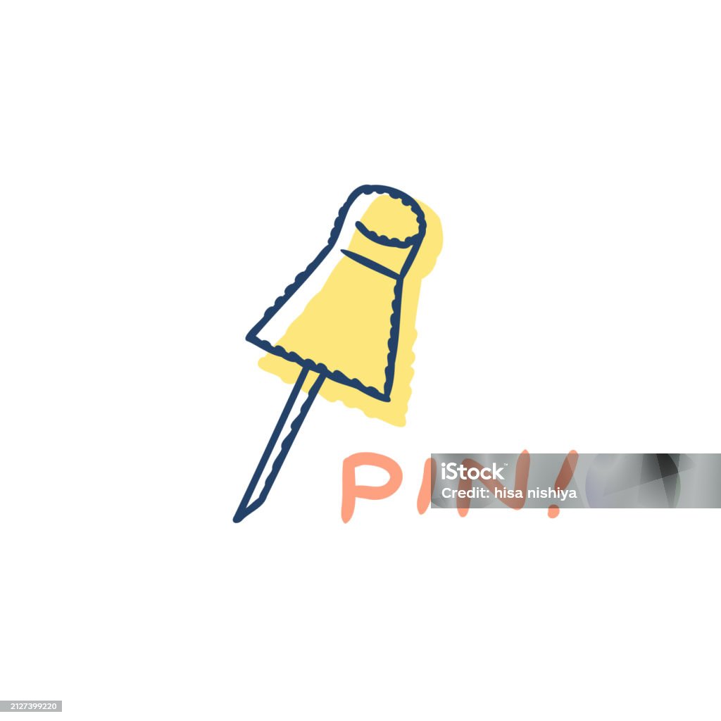 Pin Check Design Push Pin Stock Illustration - Download Image Now - Check Mark, Design ...