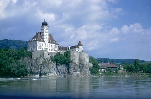 Schönbühel, Lower Austria, 1960. Schönbühel Castle on the Danube.