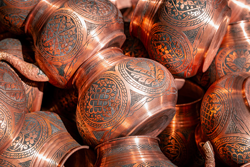 bunch of Copper items waiting to cool down