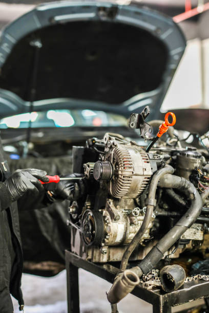 istock Auto Repair Shop , Car Engine Master, Repair Workshop, Vehicle Maintenance 2127480351