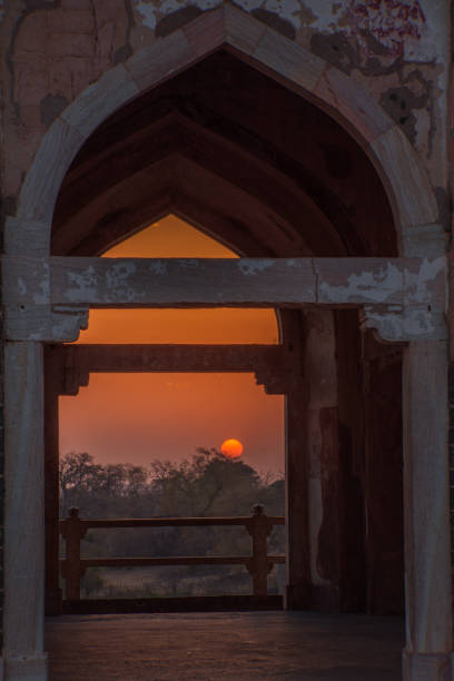 istock Beautiful Sunset view from Jahaj Mahal, Mandu 2127536225